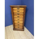 Mahogany Wellington Chest with 8 drawers with key