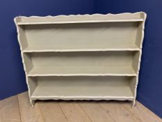 Painted Waterfall bookcase 140x29x120 cm