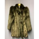 A glamorous and fine quality vintage fur ladies jacket, of Black Mink and Fox, Paris couture by