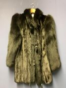 A glamorous and fine quality vintage fur ladies jacket, of Black Mink and Fox, Paris couture by