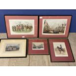 Quantity of framed and glazed pictures and prints to include Militaria interest, including