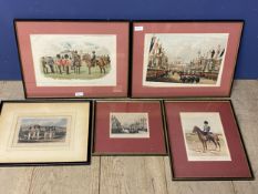 Quantity of framed and glazed pictures and prints to include Militaria interest, including