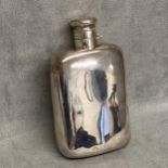 Sterling Silver hip flask by Samuel Smith, Birmingham 1892, 87g