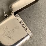 Sterling silver vesta case, by Gold and Silversmith Company Ltd, Birmingham 1924