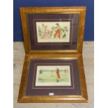 Two framed and glazed prints Le Vainquer Vaincu, and Regime Passe, Regime Passe, Regime Nouveau