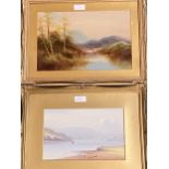 Quantity of pictures and prints, including a framed and glazed oil study of highland cattle on a
