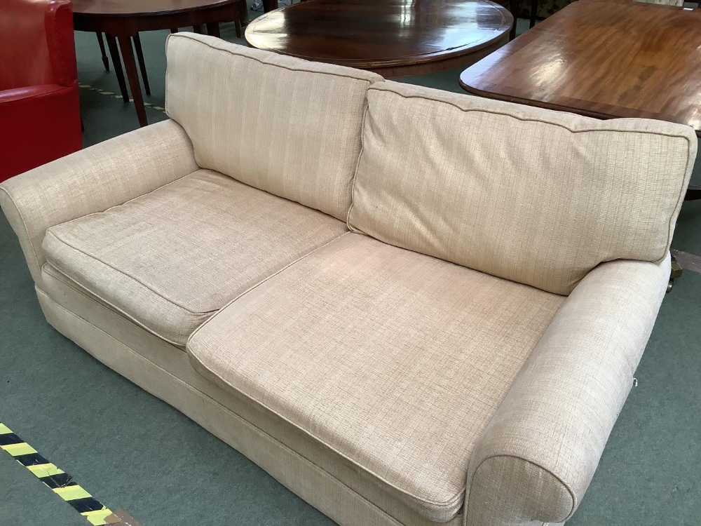 Beige Sofa 198 cm wide x 99 cm depth Condition: some stains/marks