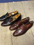 Gentleman's leather shoes, New & Lingwood size 9, some wear to soles and heels, in used condition