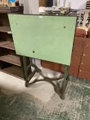 A vintage green Mangle made by "Ewbank"