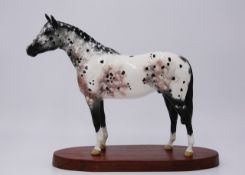 Beswick Palomino Horse, Beswick Appaloosa Horse, and a model of Arkle