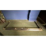 Brass fender, 160cm wide