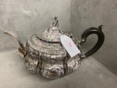 A hallmarked teapot, Edward Power, Dublin;