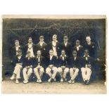 Yorkshire C.C.C. 1931. Official mono photograph of the Yorkshire team seated and standing in rows