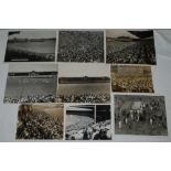 Cricket crowd scenes 1926-1979. A nice selection of twelve original mono press photographs of