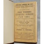 Wisden Cricketers' Almanack 1891. 28th edition. Original paper wrappers, bound in light brown boards