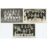 England Test teams 1926-1930. Three mono real photograph postcards of England Test teams. 'England's