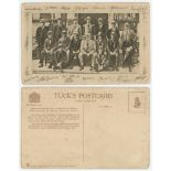 'The Victorious 1921 Australian team'. Sepia printed postcard of the Australian team who toured