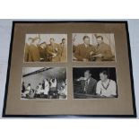 England tour to Australia 1954/55. Four original mono press photographs relating to the tour. The