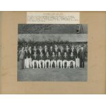 'Australian Cricket Team 1953'. Original official photograph of the Australian touring party,