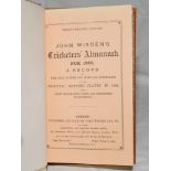 Wisden Cricketers' Almanack 1885. Willows softback reprint (1983) in light brown hardback covers