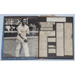 Denis Charles Scott Compton. Middlesex & England 1936-1958. Two scrapbooks comprising press cuttings