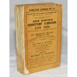 Wisden Cricketers' Almanack 1920. 57th edition. Original paper wrappers. Lacking entire spine paper,