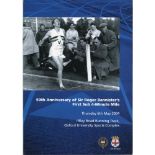 Athletics. Roger Bannister. Official programme for the '50th Anniversary of Sir Roger Bannister's