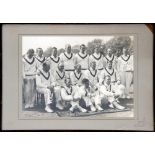 Australia tour of England 1938. Large original mono press photograph of the Australian touring team,