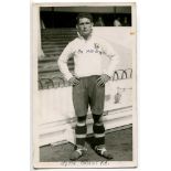 William Rees. Tottenham Hotspur 1949/50. Mono real photograph plainback postcard of Hall, full