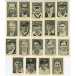 Amalgamated Press 'Australian & English Cricket Stars' 1932. 'Bodyline'. Nineteen cards from the set