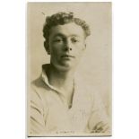 Charles Harold James Handley. Tottenham Hotspur 1921-1929. Sepia real photograph postcard of