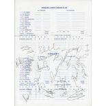 South Africa tour to England 1998. Official scorecard for the tour match at Durham, 14th-16th July