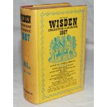 Wisden Cricketers' Almanack 1967. Original hardback with dustwrapper and additional 'replacement