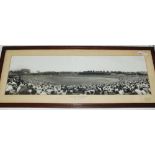 South Africa v England 1948. Large, attractive original panoramic mono photograph of Ellis Park,