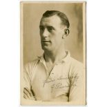 John Pearson. Tottenham Hotspur 1914-1923. Sepia real photograph postcard of Pearson, half length,