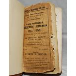 Wisden Cricketers' Almanack 1906, 1907 and 1908. 43rd, 44th & 45th editions. Original paper
