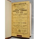 Wisden Cricketers' Almanack 1925 and 1926. 62nd & 63rd editions. Original paper wrappers, bound in