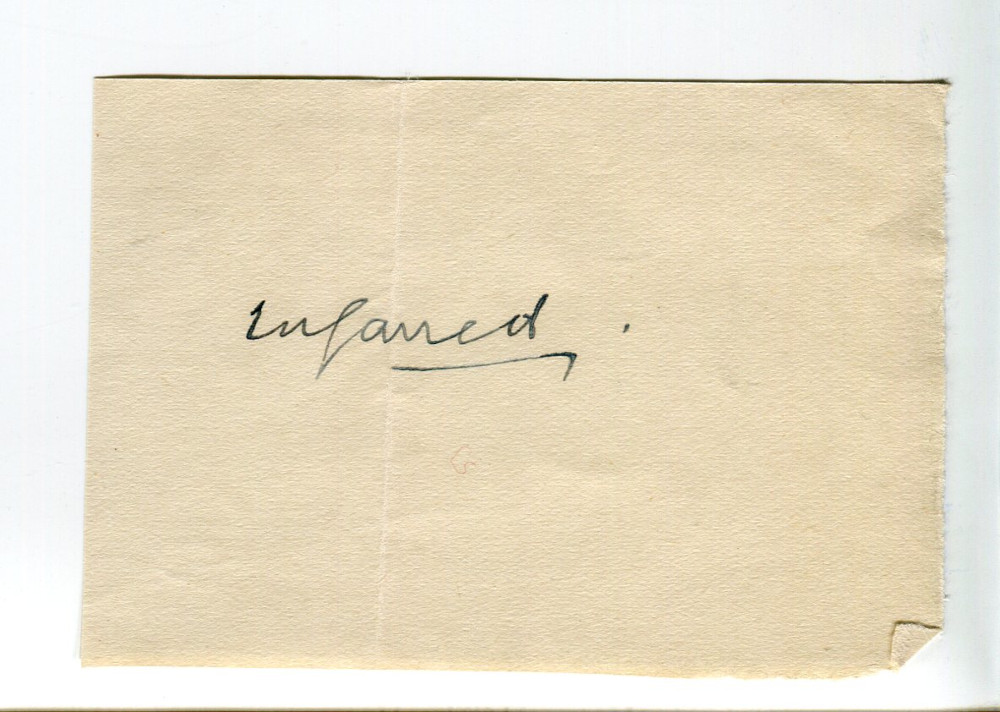 Thomas William Garrett. New South Wales & Australia 1876-1898. Excellent ink signature of Garrett,