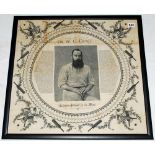 'W.G. Grace. Champion Cricketer of the World'. Large cotton handkerchief commemorating a Century