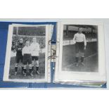 Tottenham Hotspur Football Club. Large blue file containing numerous photographs, some copy and some