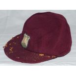 Everton de Courcy Weekes. Barbados & West Indies 1944/45-1963/64. West Indies maroon cloth Test cap,