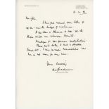 Don Bradman. Single page handwritten letter from Bradman, dated 16th December 1993. Writing to 'Dear