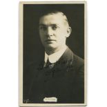 William James Minter. Tottenham Hotspur 1908-1920. Mono real photograph postcard of Minter, half