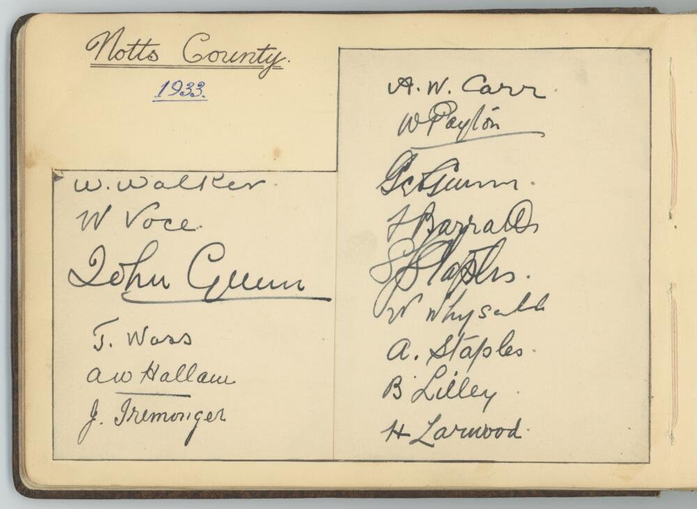 Australia tour to England 1930. Autograph album dated 1933 including ten signatures in ink of the - Image 6 of 8