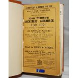 Wisden Cricketers' Almanack 1921. 58th edition. Original paper wrappers, bound in light brown boards