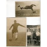 Tottenham Hotspur. Good selection of six pre-war photographs of Spurs players, the majority original