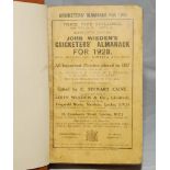 Wisden Cricketers' Almanack 1928 and 1929. 65th & 66th editions. Both editions with facsimile