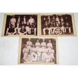 Oxford University, Rugby School and Marlborough College Eleven c 1880/90's. Three mono