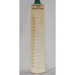 'South Africa 1998 Touring Squad'. Full size cricket bat signed to the face by all seventeen members