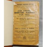 Wisden Cricketers' Almanack 1922 and 1923. 59th & 60th editions. Original paper wrappers, bound in